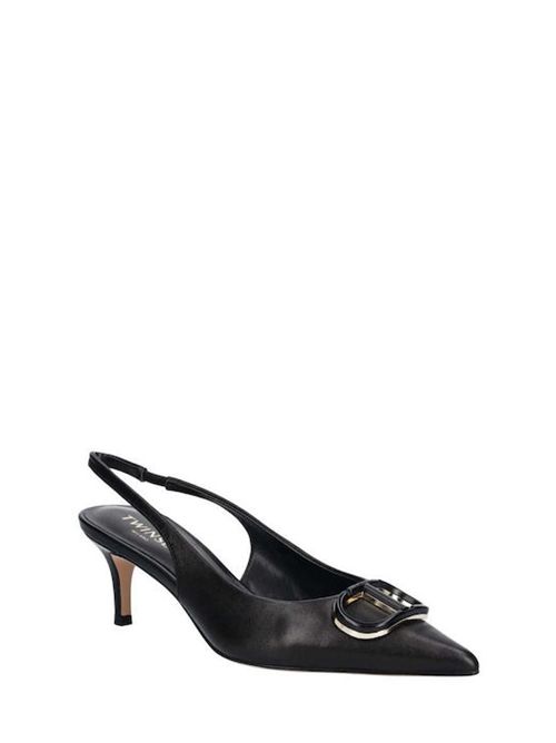 LOGO SLINGBACK TWIN SET | 252TCP03000006 NERO